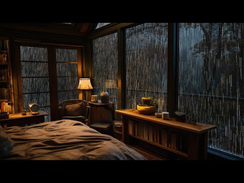 Whispers of Rain Filling the Quiet Night | Rain Sounds for Sleeping