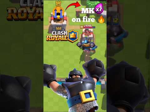 Can mega knight and 2 knight can 3 crown 👑 #clashroyale #supercell #shorts