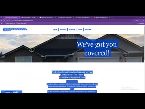 Website Analysis Video for State Of Jefferson Painting & Construction