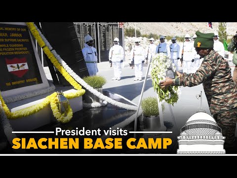 President Droupadi Murmu visits Siachen Base Camp