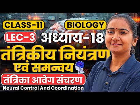 L-3, तंत्रिका आवेग संचरण, अध्याय-18, तंत्रिकीय नियंत्रण एवं समन्वय | Class-11 Biology कक्षा-11