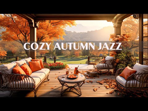 Relaxing Autumn Morning Jazz In Outdoor Coffee Shop Setting - Happy Bossa Nova Jazz For Study, Work