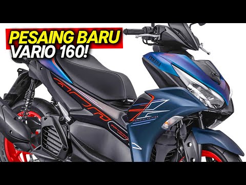 HONDA Vario 160 Minggir Dulu! Yamaha All New Aerox 155 Versi 2023 MAU LEWAT DENGAN WARNA BARUNYA!