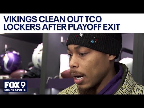 Vikings players clean out TCO lockers after playoff exit