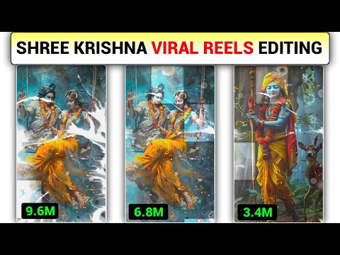 Shree Krishna Trending Flash Effect Reels Video Editing | Alight Motion