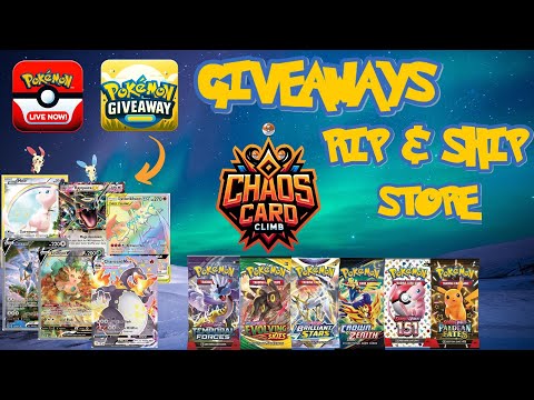 🔴Live🔴Celebrating With CCC Free Pokémon Card Giveaways | Rip & Ship, Mystery Packs!