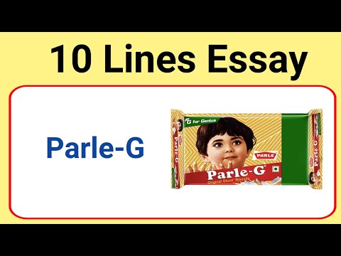 10 lines on parle-g in english || essay on my favourite biscuit Parle g || write essay on Parle G