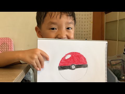 How to draw a Poké ball from Pokémon