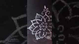 #simple rangoli design #daily wear rangoli muggulu #beginner #youtubeshorts #viral video