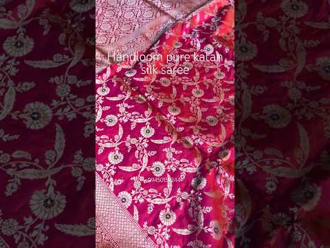 Handloom Pure Katan silk Saree 😍 #handloom #banarsisilksaree #shorts #viral #youtubeshorts