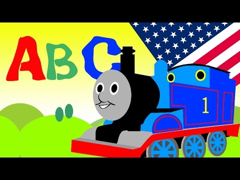 Thomas the Train ABC Song Nursery Rhymes learning Letters