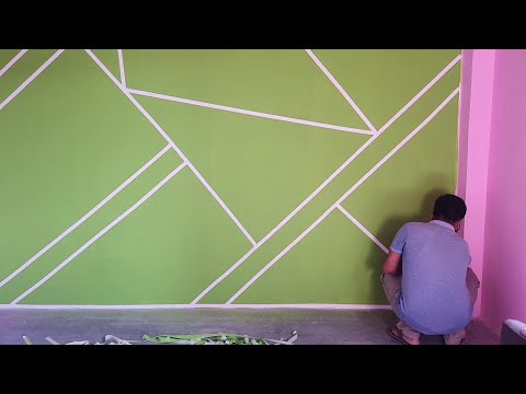 best wall paint design for home | wall paint design ideas easy at home | wall paint design with tape