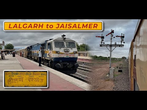 LALGARH (Bikaner) to JAISALMER : Train Journey through a green desert | JULY 2022