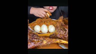 mutton biryani with mutton curry #mukbang #extremebigbites #eatingshow #bigbites #eating #food