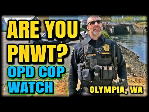 "YOU DIDNT CATCH US USING EXCESSIVE FORCE DID YOU?" #copwatch #olympiapolice