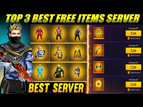 FREE FIRE TOP 3 BEST FREE ITEMS SERVER |  TOP 3 BEST FREE ITEMS SERVER IN FREE FIRE | FF SERVERS