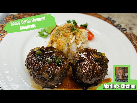 Mouthwatering Honey Garlic Meatballs/ Mattie's Kitchen