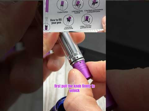 How to fill the Monteverde MP1 piston-fill fountain pen with lock-it technology