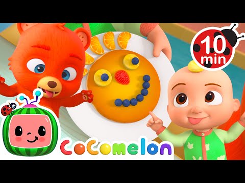 Silly Face Pancakes! 🥞 | CoComelon Animal Time | Moonbug Kids - Farm Animals