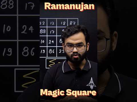 Ramanujan Magic Square 😱 🪄