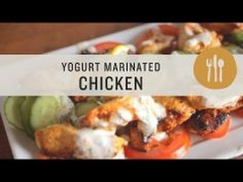 Superfoods - Yogurt Marinated Chicken with Creamy Greek Inspired Sauce