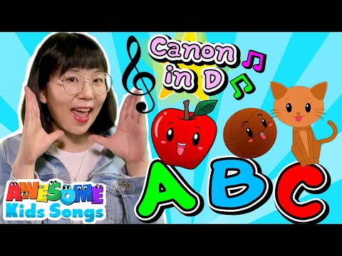 ABC Alphabet Song for Kids | Learn A-Z Letters Phonics with Canon in D #AwesomeKidsSongs