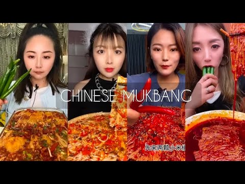 HOT NUCLEAR FIRE ENOKI MUSHROOMS 🍄🔥 ASMR ✓ Chinese Mukbang KWAII EATING SHOW COMPILATION