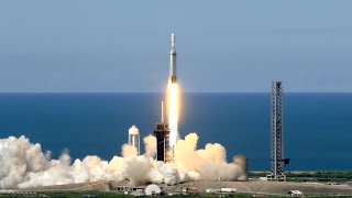 SpaceX重型猎鹰第十次发射，成功将GOES-U气象卫星送上太空