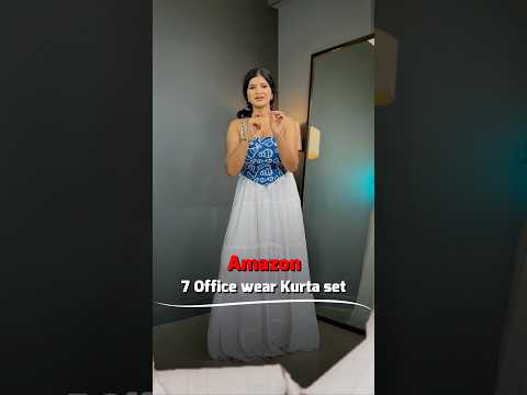 7 kurta sets from amazon office wear #shorts #youtubeshorts #amazonkurtaset #amazonhaul