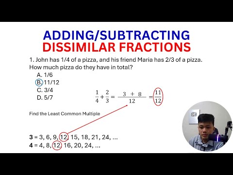 Adding and Subtracting Dissimilar Fractions