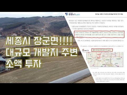 세종시 장군면 평기리 토지 - 가장 핫한(대규모 개발지) 지역의 2차선 도로변 땅!!!