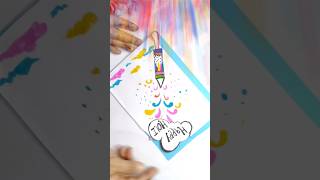 DIY Holi Greeting Cards - Quick & Easy #shorts