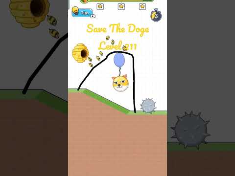 Save The Doge Level 211 3 STARS Gameplay. #savethedoge #shorts #gameplay #walkthrough #mobilegame