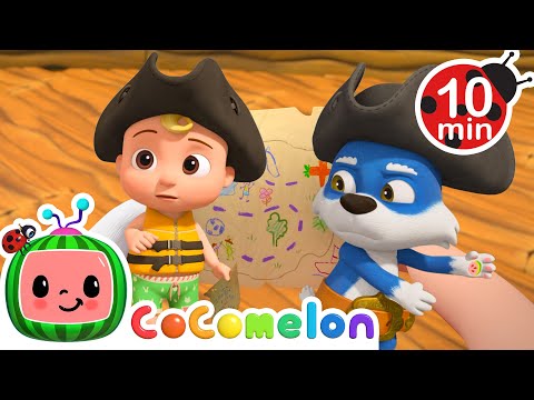 Arrr! Row Your Pirate Boat ⛵ | CoComelon Animal Time | Moonbug Kids - Farm Animals