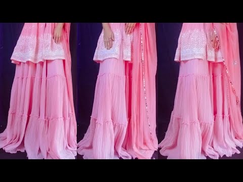 4 Layer Lehenga Cutting and Stitching/Frill lehenga cutting and stitching/Ruffle lehenga बनाना सीखे