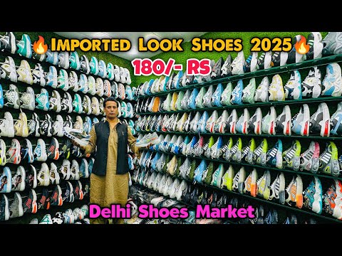 Imported Look Shoes ₹180 🤯😍| Branded Shoes | Ballimaran Shoes Market | Shoes Wholesale Market Delhi