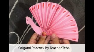 Naturekids Art & Craft by Teacher Teha : Origami Peacock