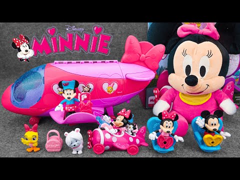 Satisfying with Unboxing Disney Minnie Mouse Cute Pink Airplane Playset | Review Toys ASMR