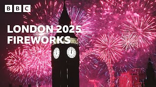 Happy New Year! 🎆 | London Fireworks 2025 🔴 - BBC