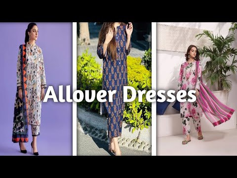 Designer Allover Printed Dresses Ideas 2024 Part 2 | @KushiMaqbool