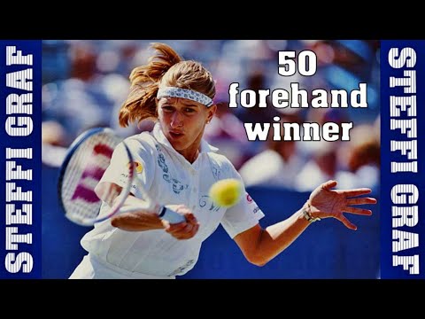 Steffi Graf 💖 50 forehand winner.