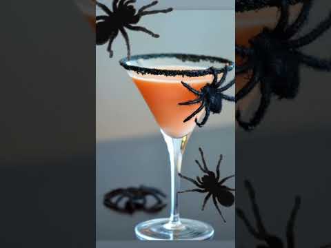 Spooky Orange Creamsicle Martini 🎃 🕷️ 🍸