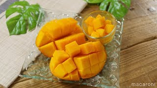 [Basic cutting method] How to cut and peel mango