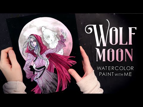 Wolf Moon : Starting a New Watercolor Art Series