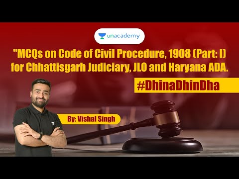 MCQs on Code of Civil Procedure, 1908 (Part: I) for Chhattisgarh Judiciary, JLO and Haryana ADA.