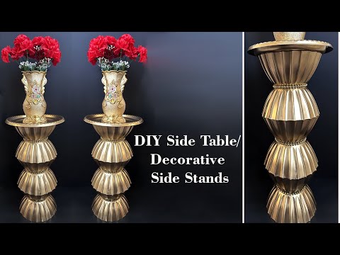 DIY Easy Side table in few mins l l Decorative Urli stand l l Dollar tree decor ideas