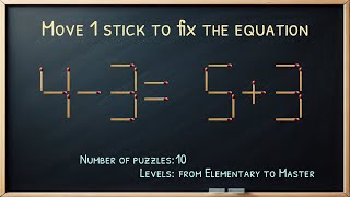 Matchstick Brain Teaser: Move One Stick to Fix