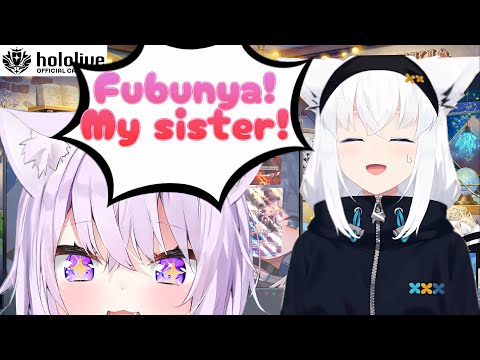 姉愛でふぶさんに大量のおかゆカード【EN Sub】 Sisterly Love: Fubuki Pulls Tons of Okayu Cards【Hololive Clip Reaction】