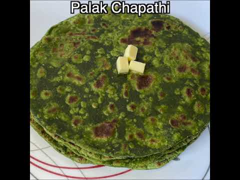 Palak chapati, Palak paratha, healthy paratha recipe, Spinach paratha recipe, healthy palak recipe.