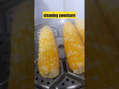 Steaming SweetCorn #yummy #Sweets #viral #shortsvideo